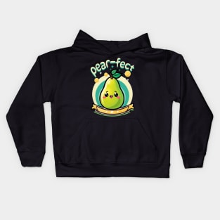 Pear-fect pear pun Kids Hoodie